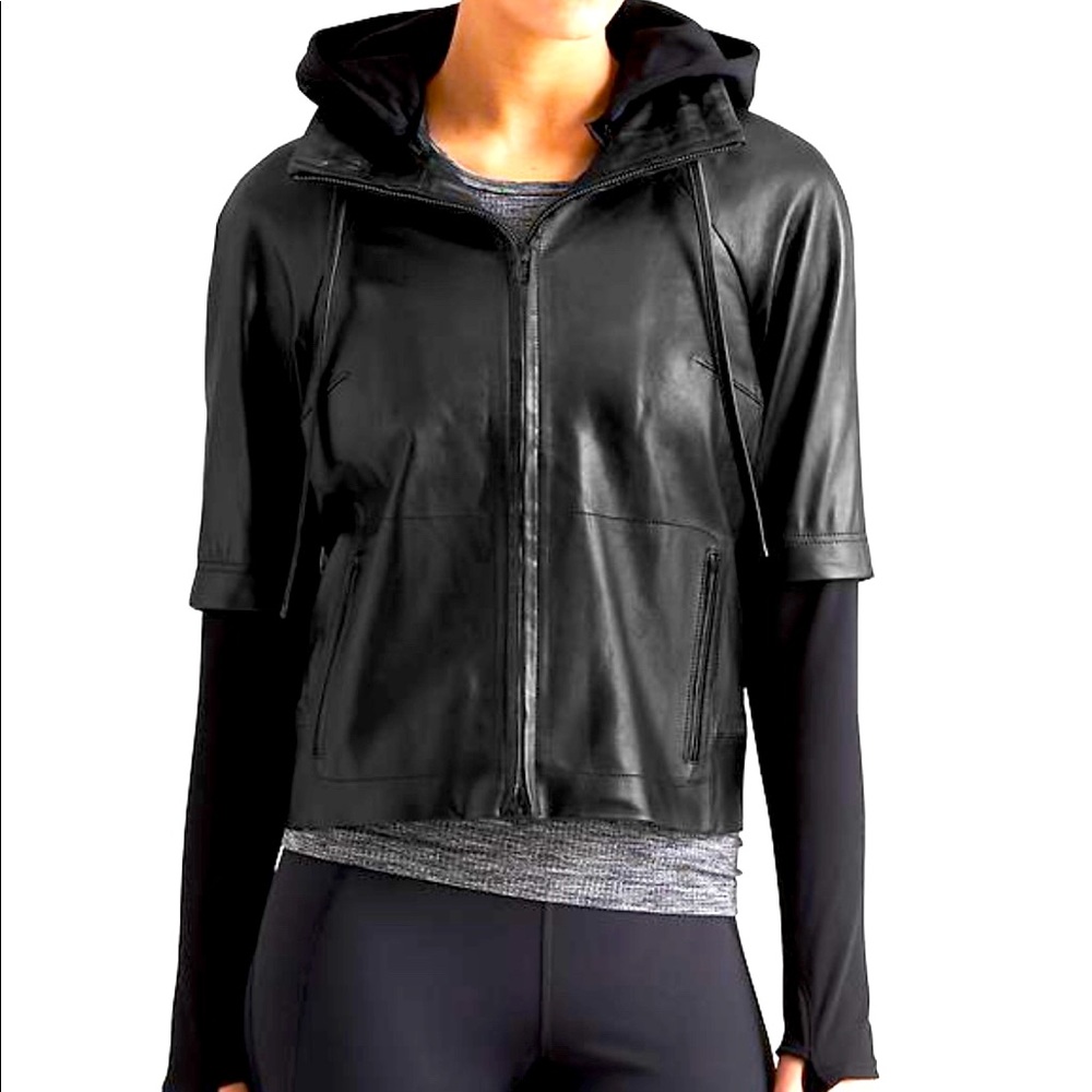 Derek Lam x Athleta Downtown leather jacket, XS